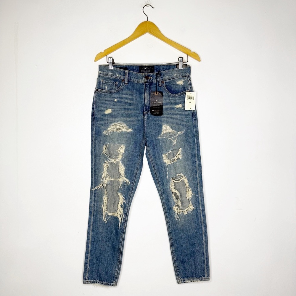 Lucky Brand Blue Distressed Skinny Jeans
